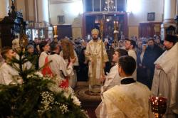 Епископ Митрофан совершил Литургию в кафедральном соборе Гатчины