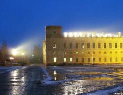 Гатчинский дворец осветили светодиодными светильниками