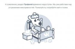 Социальная сеть «ВКонтакте» дала сбой