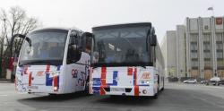 Первый рейс новые автобусы совершат в рамках торжественного открытия путепровода