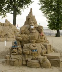 В Петербурге открывается фестиваль песчаных скульптур