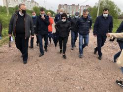 В квартале для многодетных семей в Гатчине ведется строительство инженерных сетей