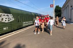 В Гатчину прибыл «Поезд Победы»