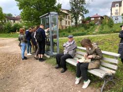 В Приоратском парке установили шкафы для книгообмена