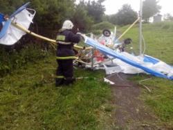 В Ленобласти упал моторный дельтаплан
