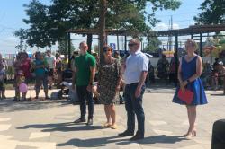 В Лукашах открыто первое общественное пространство
