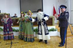 Всемирный Казачий Дед Мороз на празднике ГИБДД