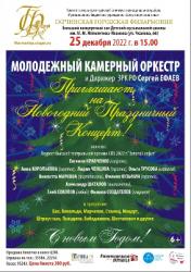 <b> 25 декабря </b> Гатчинский молодёжный камерный оркестр с участием солистов