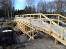 Временный деревянный мост в Гатчинском парке открыт