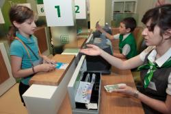 Северо-Западный банк Сбербанка в петербургском городе профессий «КидБург» провел финансовую игру для школьников