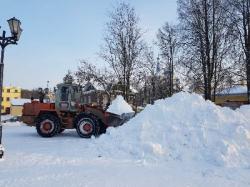 Уборка снега в Гатчине: 22 января