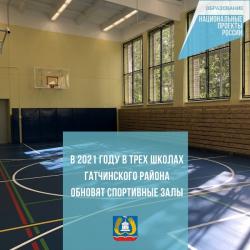 В школах Гатчинского района приступили к ремонту спортивных залов