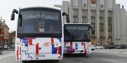 В Гатчину поехали юбилейные автобусы