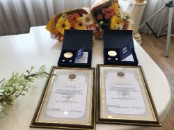 Двум супружеским парам вручили медали «За любовь и верность»