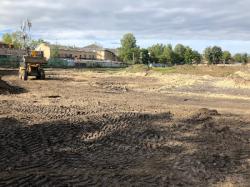 В Гатчине продолжается реконструкция стадиона «Спартак»