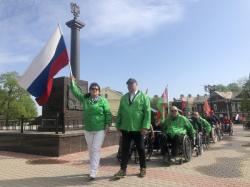 Гатчина принимала международный марафон инвалидов-колясочников