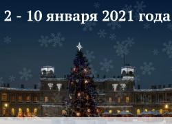 <b> Со 2 по 10 января </b > Новогодние программы Гатчинского дворца